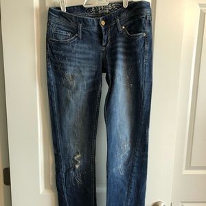 Express distressed Zelda skinny jeans - size 6